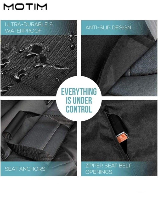 Motim Car Pet Mat Back Seat Protector Cover, Pet Car Cover Pet Trunk Cargo Liner, Waterproof Non slip Pet Hammock for All Cars - Image 5