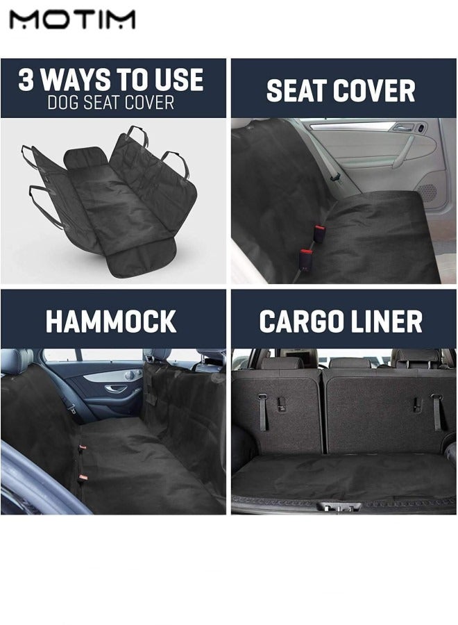 Motim Car Pet Mat Back Seat Protector Cover, Pet Car Cover Pet Trunk Cargo Liner, Waterproof Non slip Pet Hammock for All Cars - Image 4
