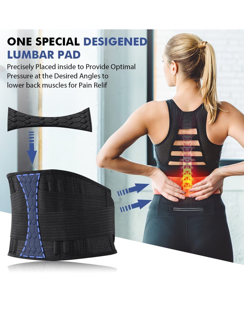 Generic - Adjustable Elastic Lumbar Support Belt for Compression and Muscle Relaxation, Breathable Design for Easy Wear and Removal, Ideal for Movement and Lumbar Protection (Size L) - Image 1
