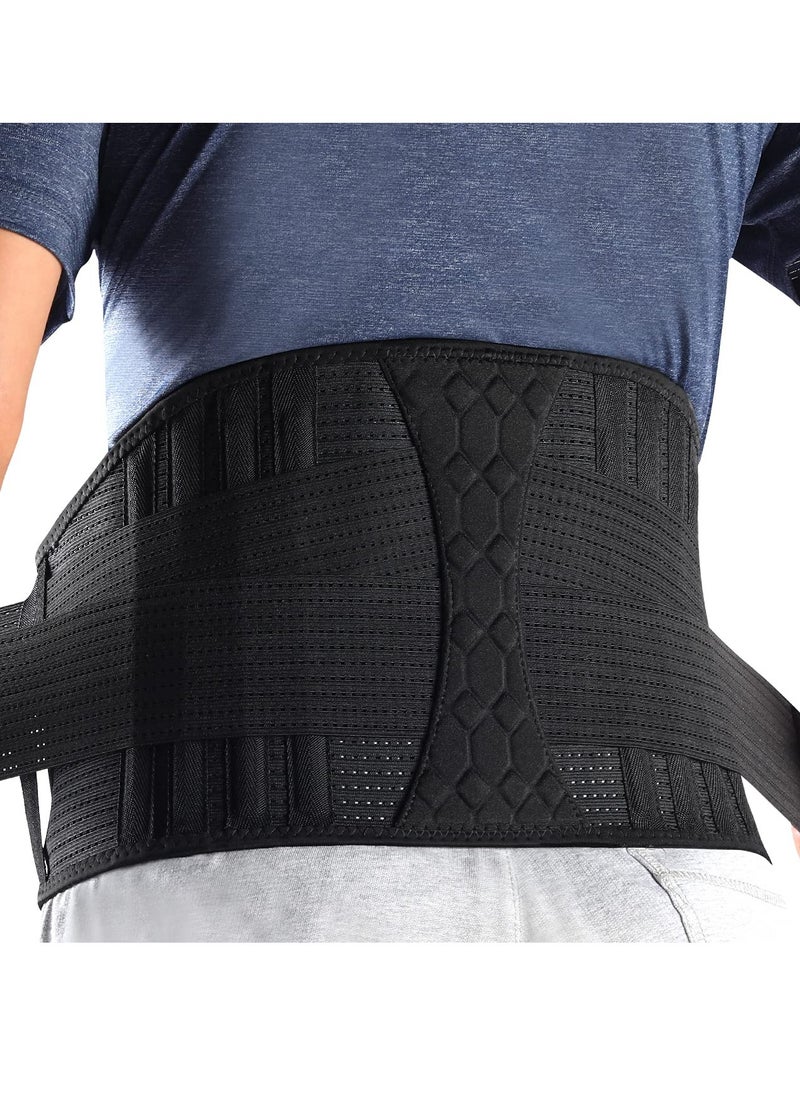 Generic - Adjustable Elastic Lumbar Support Belt for Compression and Muscle Relaxation, Breathable Design for Easy Wear and Removal, Ideal for Movement and Lumbar Protection (Size L) - Image 1