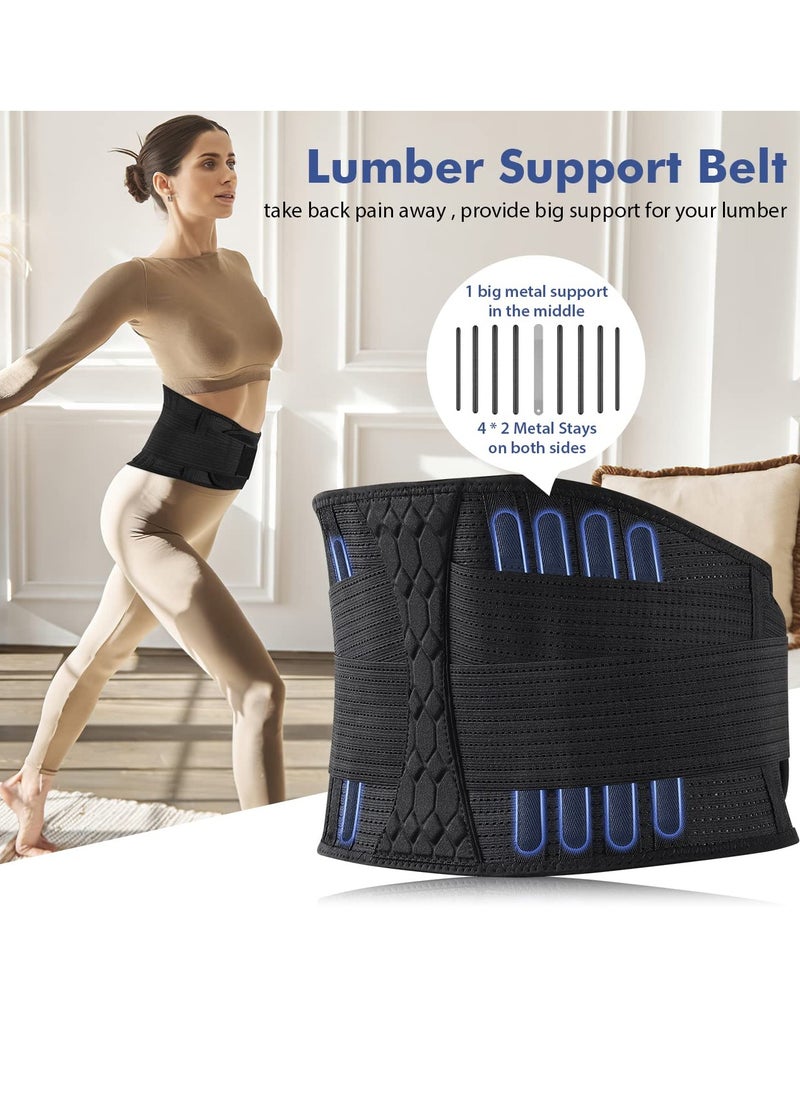 Generic - Adjustable Elastic Lumbar Support Belt for Compression and Muscle Relaxation, Breathable Design for Easy Wear and Removal, Ideal for Movement and Lumbar Protection (Size L) - Image 1