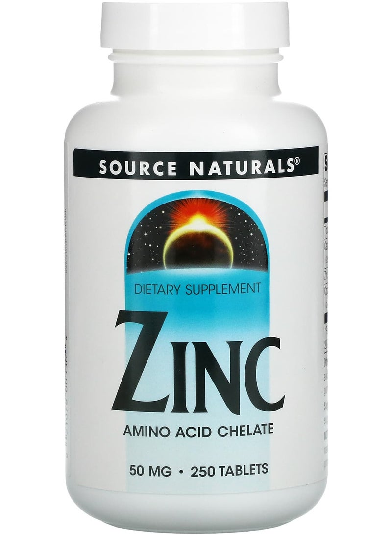 Zinc, 50 mg, 250 Tablets