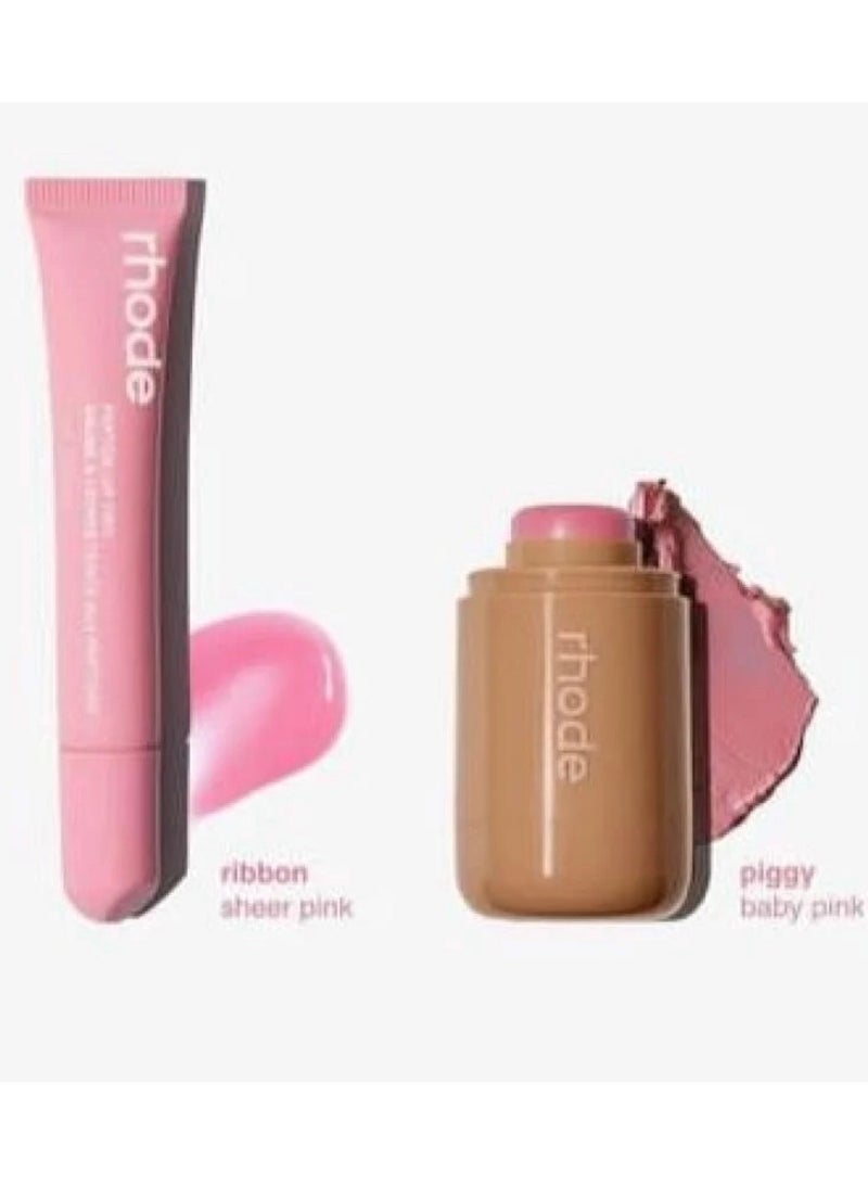 Rhode Cream Blush 0.18 oz + Peptide Lip Stain 10 ml - Image 1