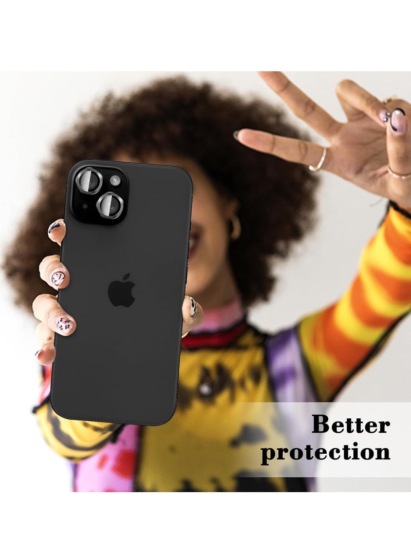 ELTRAZONE "iPhone 16/16 Plus Camera Lens Protector – Tempered Glass Cover with Automatic Alignment Metal Rings, HD Anti-Scratch Screen Protector" - Image 5
