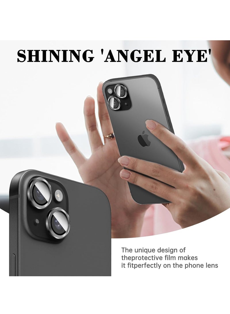 ELTRAZONE "iPhone 16/16 Plus Camera Lens Protector – Tempered Glass Cover with Automatic Alignment Metal Rings, HD Anti-Scratch Screen Protector" - Image 3