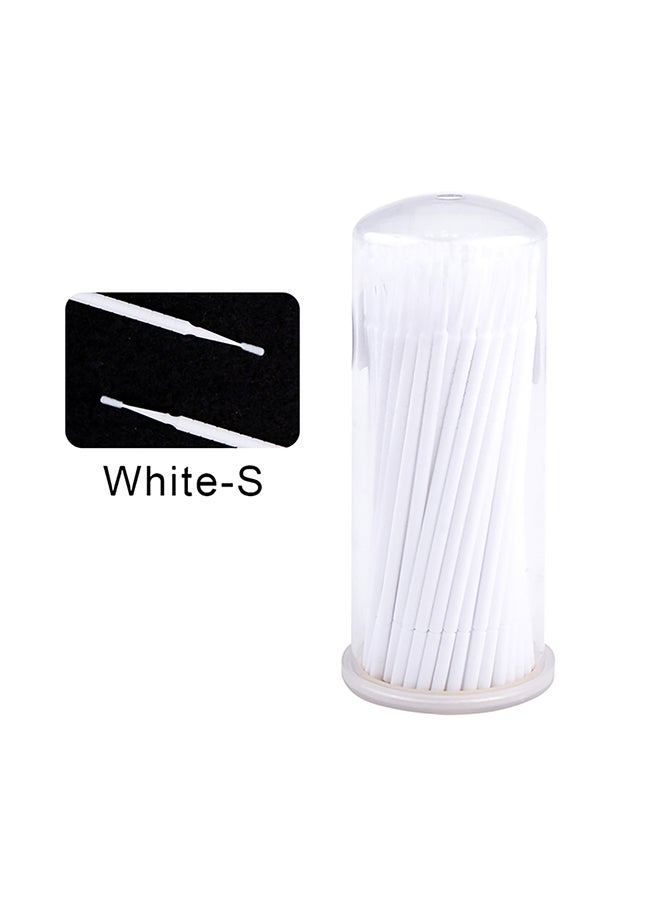 IOLITE Disposable Micro Brushes Applicators Cotton Swab For Eyelashes Extensions Grafting False Eyelashes Removing Cleaning Stick 100Pcs 12 Mm - Image 2