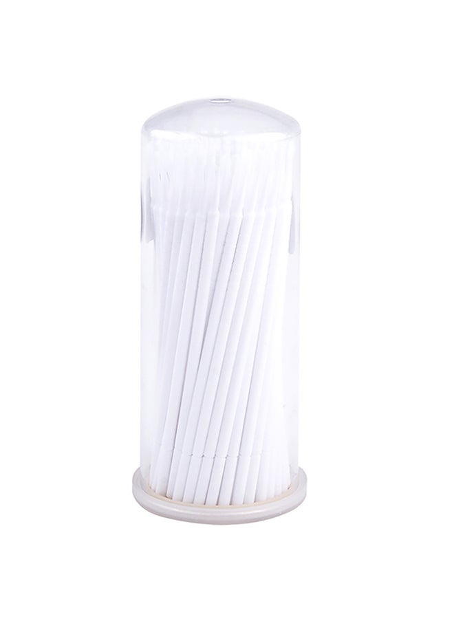 IOLITE Disposable Micro Brushes Applicators Cotton Swab For Eyelashes Extensions Grafting False Eyelashes Removing Cleaning Stick 100Pcs 12 Mm - Image 1