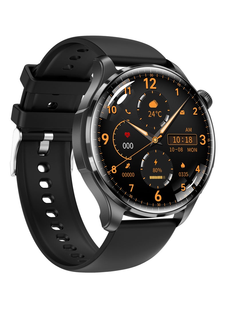 AROAQ M13 Smart Watch,1.60" IPS HD Screen Health Monitoring Watch, Ip68 Waterproof GPS Smart Wrist Watch With Multiple Sports Mode, Heart Rate Body Temperature Blood Pressure Monitoring, (Black) - Image 1