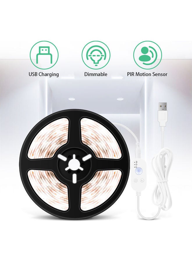 NIBEMINENT USB Dimmable LEDs Strips Light White 20x3x15cm - Image 2