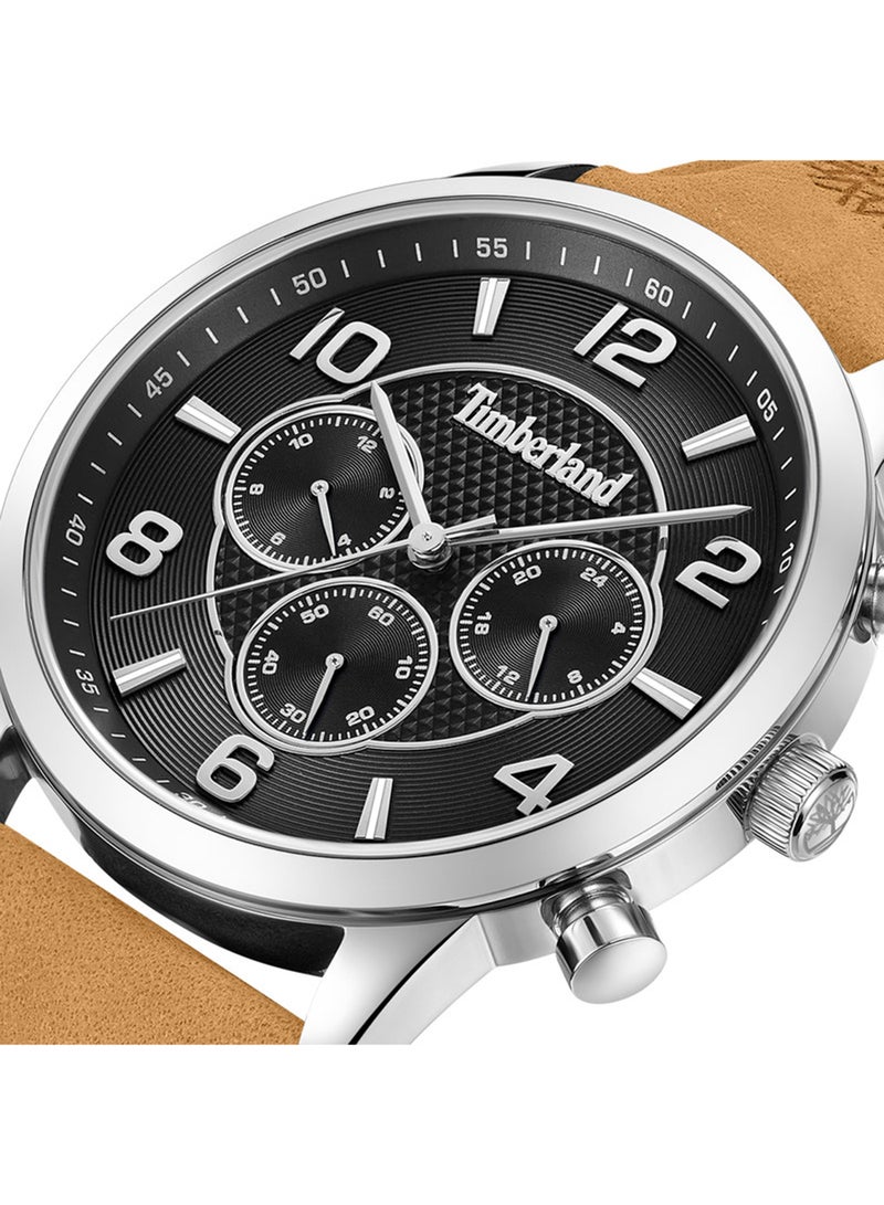 Timberland Men Langerbuck Green Dial Leather Strap Automatic Watch for Men, 46mm - Image 4