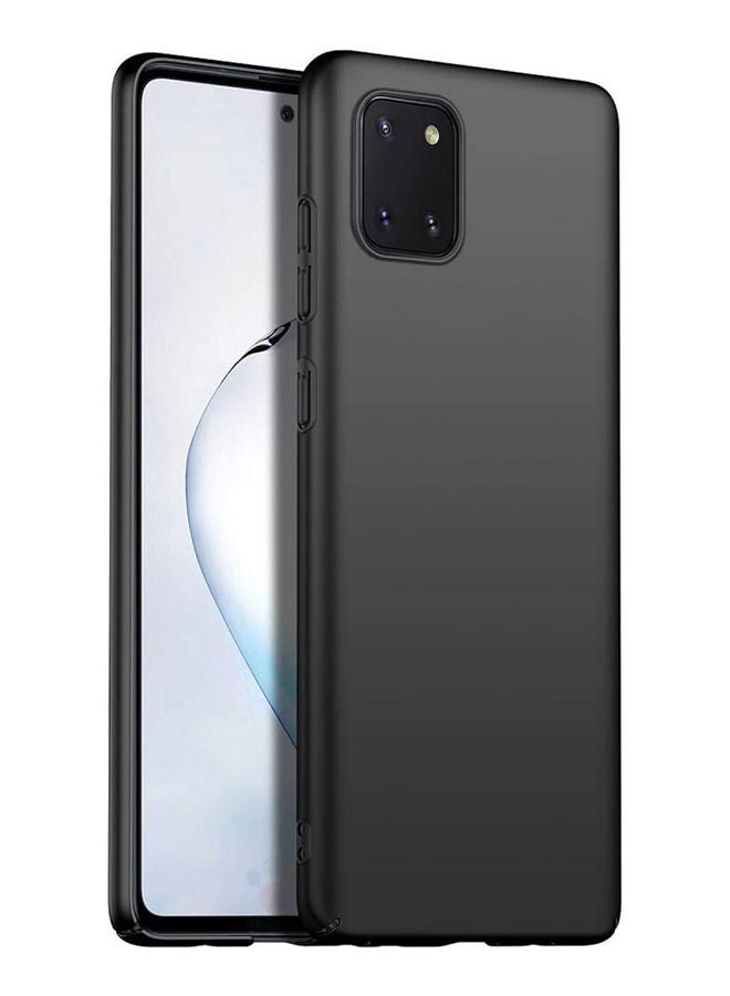 IAF For Samsung Galaxy Note 10 Lite Silicone Carbon Fiber Texture Drop Protection Case Cover Black - Image 1