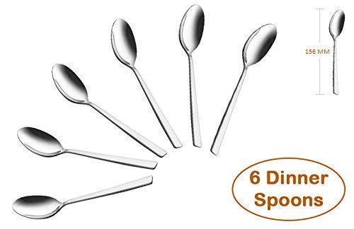 Parage Stainless Steel Spoon Set & Fork Set 12 Pieces for Tea, Coffee, Sugar, Condiments & Spices - Set of 12 Contains Spoons Set of 6 Spoon and Fork Set of 6, Mirror Polished - Image 5