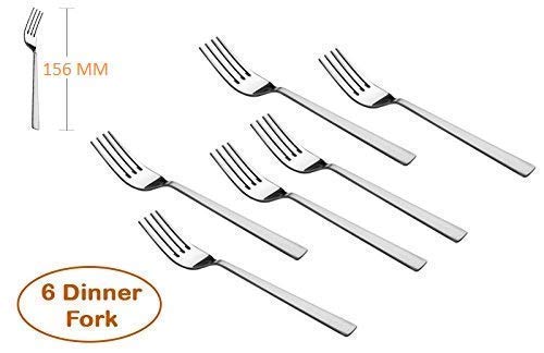 Parage Stainless Steel Spoon Set & Fork Set 12 Pieces for Tea, Coffee, Sugar, Condiments & Spices - Set of 12 Contains Spoons Set of 6 Spoon and Fork Set of 6, Mirror Polished - Image 4
