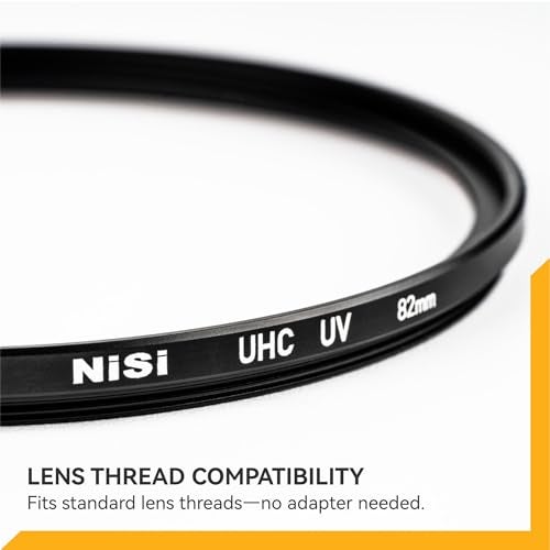 NiSi 82mm UHC UV Protection Filter | 18 Multi-Layer Coatings UHD, Ultra Hard Coating, Nano Coating, Hydrophobic, Scratch Resistant | Ultra-Slim UV Filter for 82mm Camera Lens - Image 2