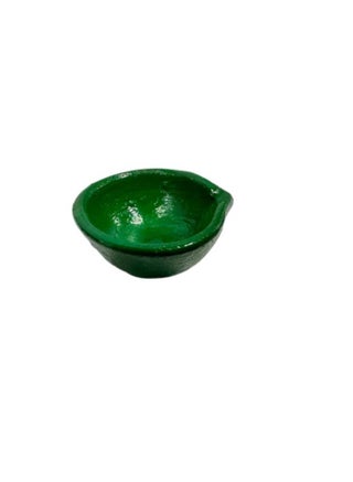 Green Diya For Decorations and Diwali -Pack of 4