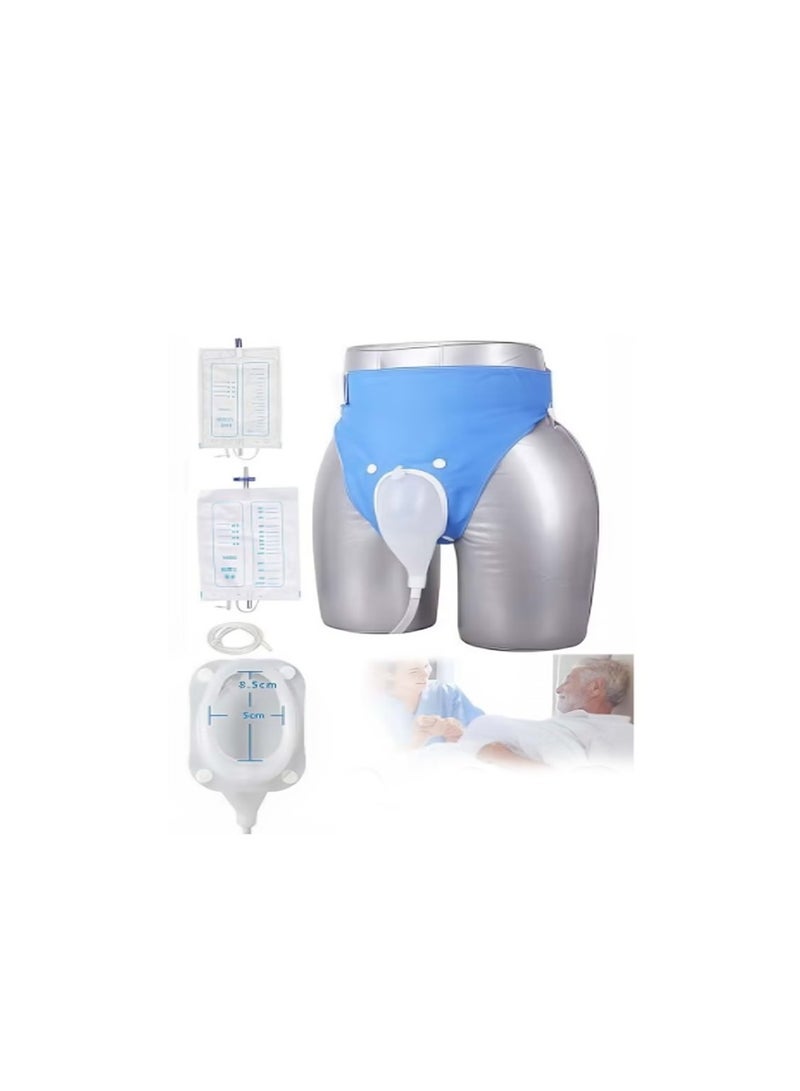 ريلاكس سمارت حقيبة شورت السلس تجميع لطريح الفراش مع كيسين قابلة لاعادة الاستخدام من السيليكون حقيبة محمولة قابلة للارتداء - Image 1