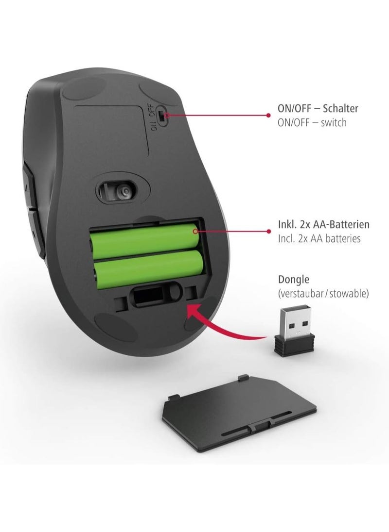 هاما Hama 182645 Riano Left-Handed Wireless Mouse  - Image 4