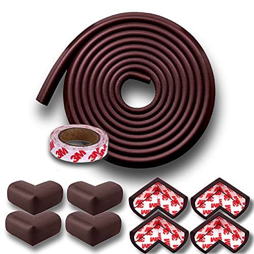 KidDough Nitrile Foam Baby Proofing Edge & Corner Protector For Kids - 5 Meters Edge Protector + 8 Corner Guards, Protector For Baby, Corner Protector For Sharp Edges, Baby Safety Products - Image 1