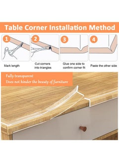 Snowie Soft ® 6.6Ft Baby Proofing Strip 2Mm Thickness Child-Proof Corner Protector Strip Cuttable Transparent Silicone Self-Adhesive Furniture Protector For Table Edge, Corners, Cabinet, Drawer  - Image 3