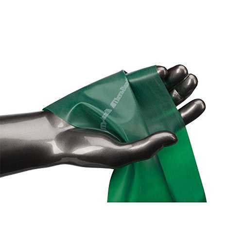 THERABAND Resistance Bands, 5 Foot, 15 Count Professional Latex Elastic Bands For Upper & Lower Body Exercise, Physical Therapy, Pilates, At-Home Workouts, & Rehab, Heavy Green, Intermediate, Level 3 - Image 4