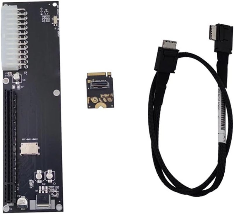 M 2 إلى SFF 8612 8611 PCIe 3.0 محول مضيف لوحدة معالجة الرسومات الخارجية وSSD - Image 1