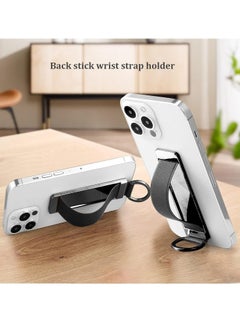 Captaintech 1 Pack Black Phone Holder for Hand Phone Grips for Back of Phone Phone Finger Holder Cell Phone Strap Holder for Hand Cell Phone Hand Holder Grip  - Image 3
