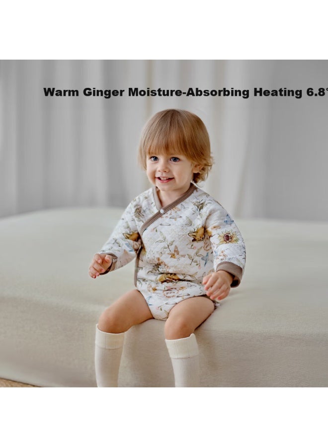 Ouyun Baby Clothes Newborn Cotton-padded Romper Spring Autumn Full Moon One-piece Air Layer Jumpsuit Secret Garden - Image 3