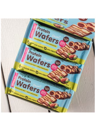 Protein Wafers Dessert Milk Chocolate with Chocolate Hazelnut Filling 12x40g - view 2