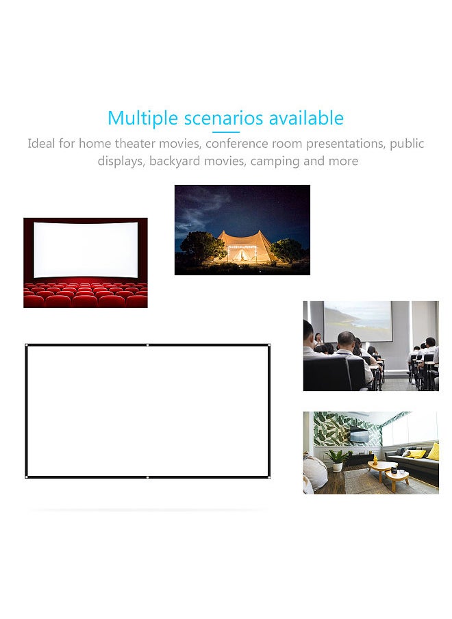 100 inches Projector Screen Widescreen 16:9 Portable Projection Screen Anti-Crease Foldable Indoor Outdoor Projector Movies Screen for Home Office - pzsku/Z7916806A53FE85B788E9Z/45/_/1694752237/6c571dc5-cd04-4fc1-b673-b32ce69859cb