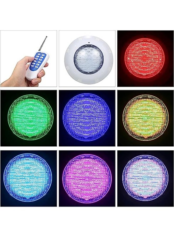 Generic Neelabil AC12V 45W LED RGB Swimming Pool Lights 7 Color C Underwater Lamp IP68 Waterproof Pool Light with Remote Control  - Image 2