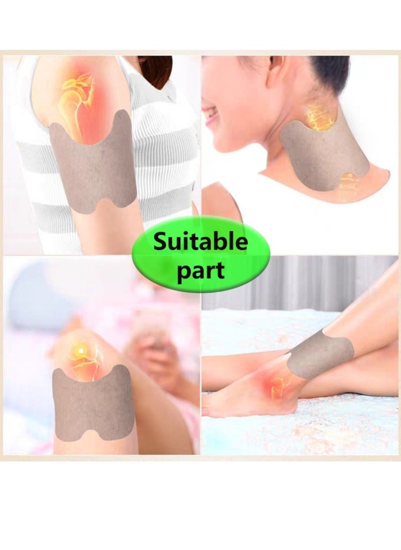 KanyeHB - 12Pcs Knee Plaster Knee Pain Relief Patches Heat Patches for Knee Pain Relief Bone on Bone Herbal Plaster Pain Patches Relief Back Joint Neck Shoulder Wormwood Joint Pain Relief Knee Patches - Image 1
