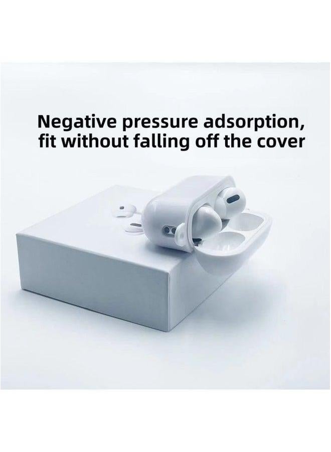 Suitable For Airpods Protective Apple Case Pro2 Transparent Headphone 3/4 Generation 5th Tpu Material-Color:Transparent Soft Shell + Buckle Pearlescent Bag-Model:airpods Pro (with Hanging Ears) - Image 4