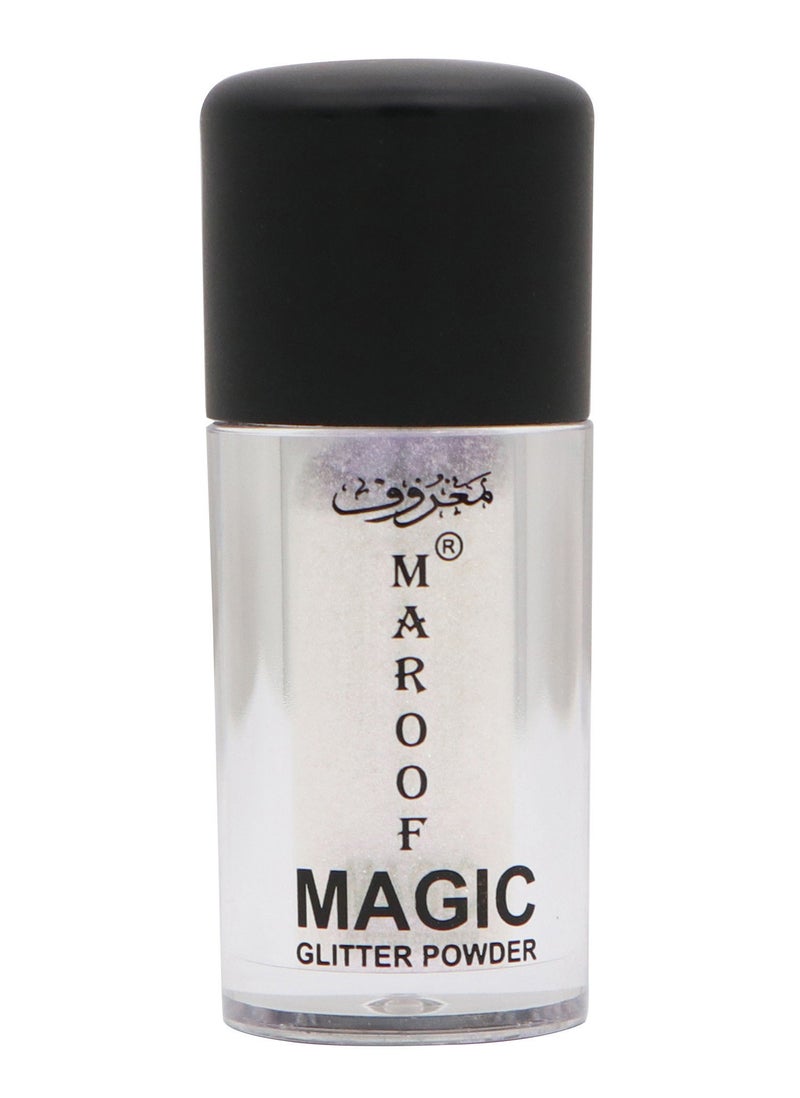 MAROOF بودرة جليتر ماروف سحر 06 ذهب أبيض - Image 3
