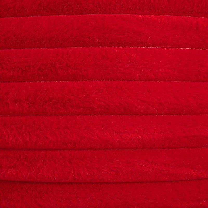 FUTEID RED مخططة مزخرفة وسادة أغطية وسادة 20x20 بوصة مجموعة من 2 مربعة الشتاء الأريكة وسادة العلبة - Image 4
