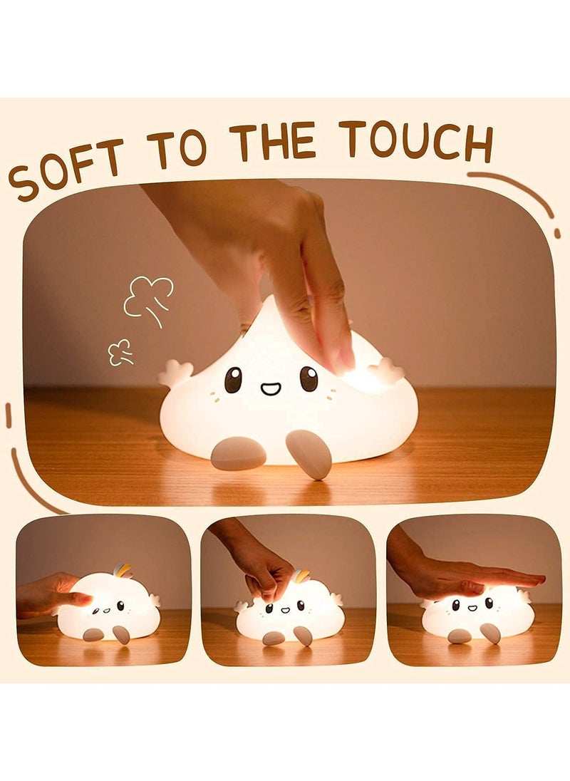 FEND - FEND Kids Night Light Cloud Lamp with Remote Control LED Color Changing Squishy Glow Soft Portable USB Rechargeable for Bedroom - Image 1