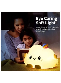 FEND FEND Kids Night Light Cloud Lamp with Remote Control LED Color Changing Squishy Glow Soft Portable USB Rechargeable for Bedroom  - Image 3