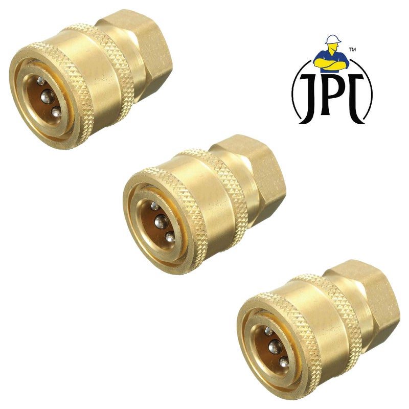 JPT موصل غسالة الضغط، تركيب سريع الاتصال (QRC - مقبس (عبوة من 3)) - Image 1