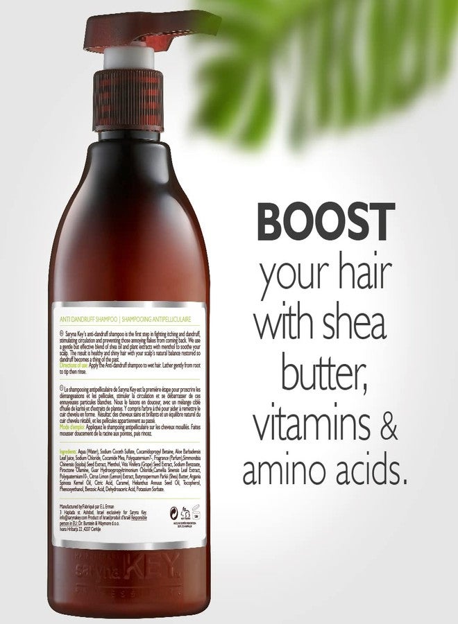 Saryna Key Anti Dandruff Shampoo - Itchy and Dry Scalp Treatment with Natural Shea Oil - All Hair Types - Shampoo that Fights Dandruff with Shea Butter, Vitamins, Amino Acids, Extracts with Menthol - Image 2