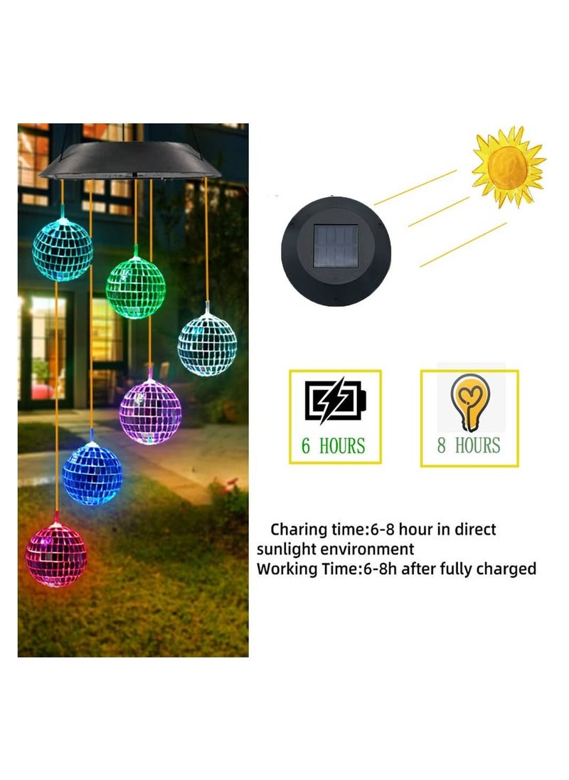 Y&D SYOSI Solar Wind Chime for Porch Decor, Outdoor Lights Garden Gifts Women Mom Grandma  - Image 5