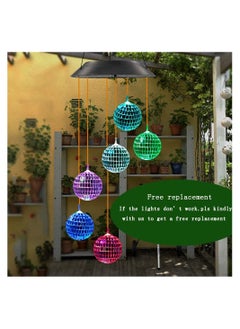 Y&D SYOSI Solar Wind Chime for Porch Decor, Outdoor Lights Garden Gifts Women Mom Grandma  - Image 3