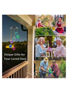 Y&D SYOSI Solar Wind Chime for Porch Decor, Outdoor Lights Garden Gifts Women Mom Grandma  - Image 2