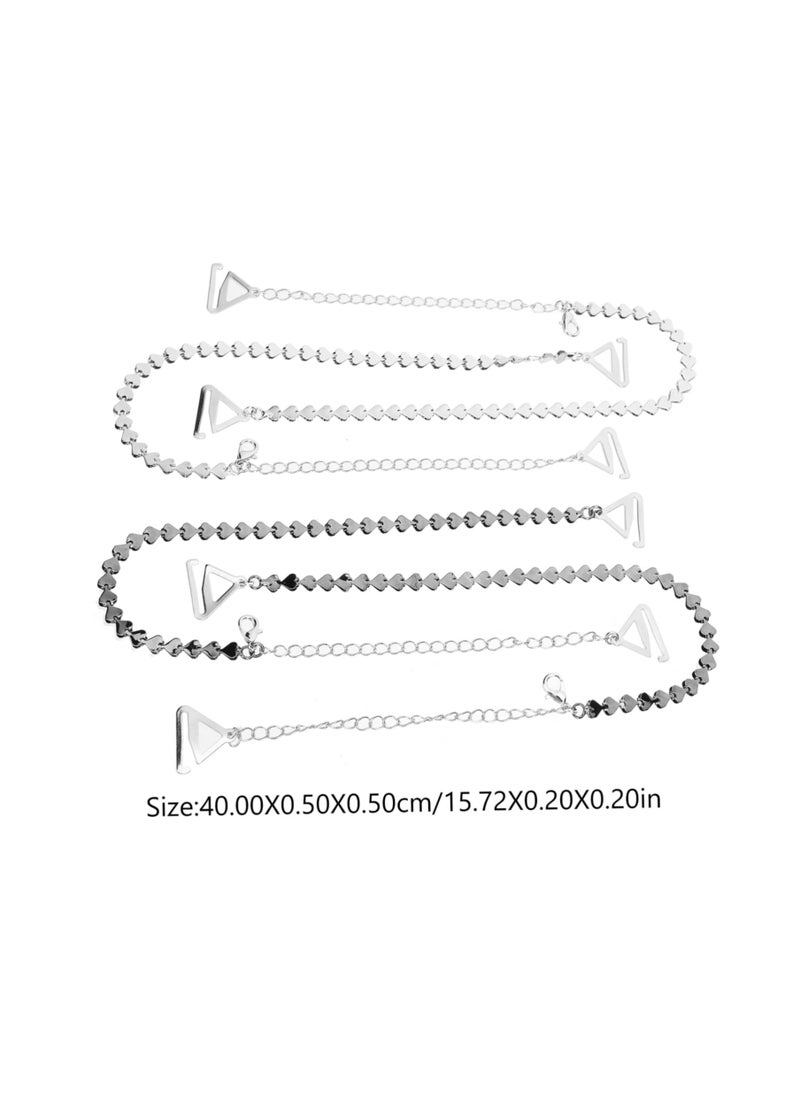 SYOSI - Bra Straps, 2 Pairs Non Slip Strap Extender Metal Brackets Retainer Holder Tube Bras for Women Transparent Bras for Women Under Outfit Bras for Women Bra Accessories Bra Strap Holders Alloy - Image 1