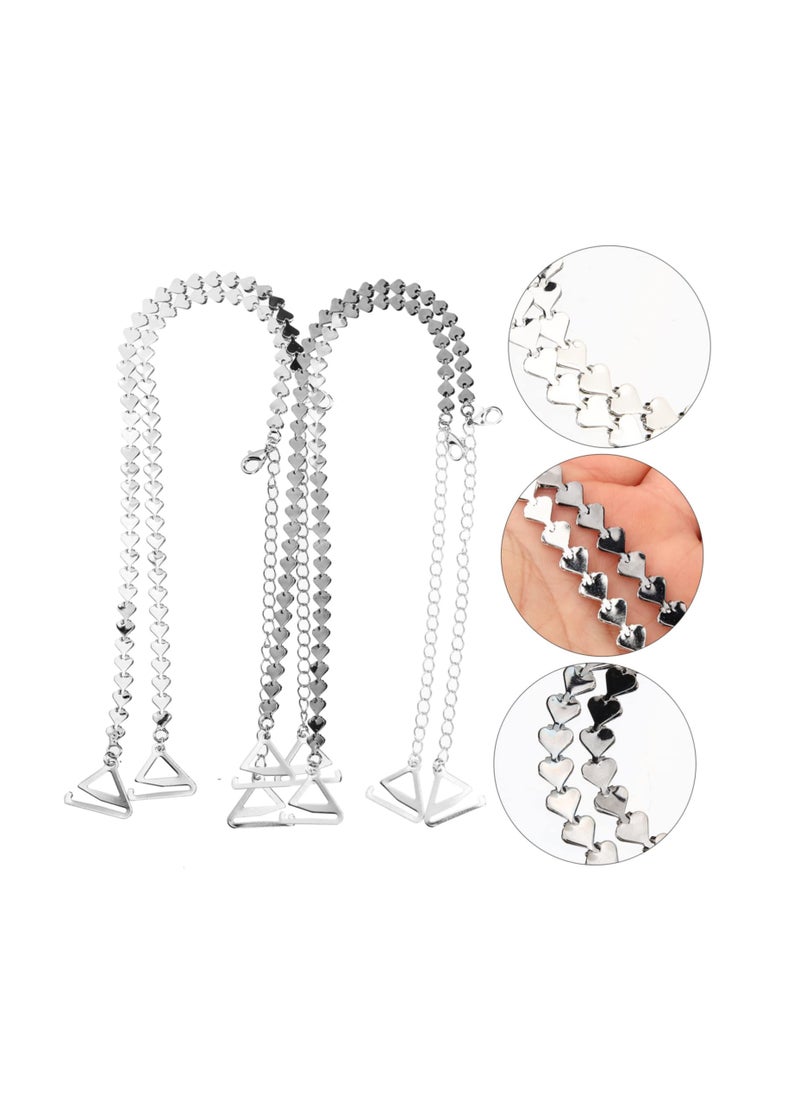 SYOSI - Bra Straps, 2 Pairs Non Slip Strap Extender Metal Brackets Retainer Holder Tube Bras for Women Transparent Bras for Women Under Outfit Bras for Women Bra Accessories Bra Strap Holders Alloy - Image 1