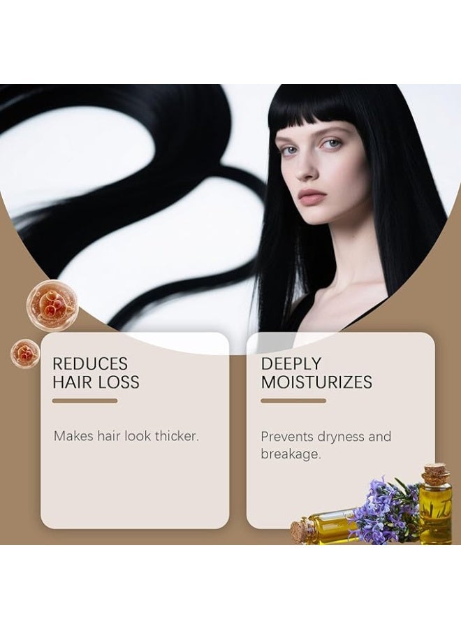 PP405 Hair Treatment, Dry Damaged Hair Treatment, Hair Loss Treatment for Women, Hair Care Growth Oil, Moisturizing & Strengthening Hair Oil, Nourishes Scalp Serum Conditioner for Shiny Hair (2PCS) - Image 3
