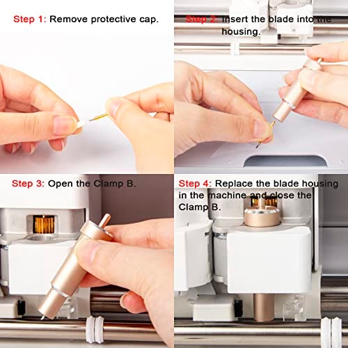 AOSRY Premium Fine Point Blade Compatible with Maker 4/3/Maker/Explore 4/3/Venture/Explore Air 2/Air/One, Aosry Fine Point Blade Plus Housing for Cutting Glitter Vinyl/Cardstock, Faux Leather, Vellum Etc - Image 5