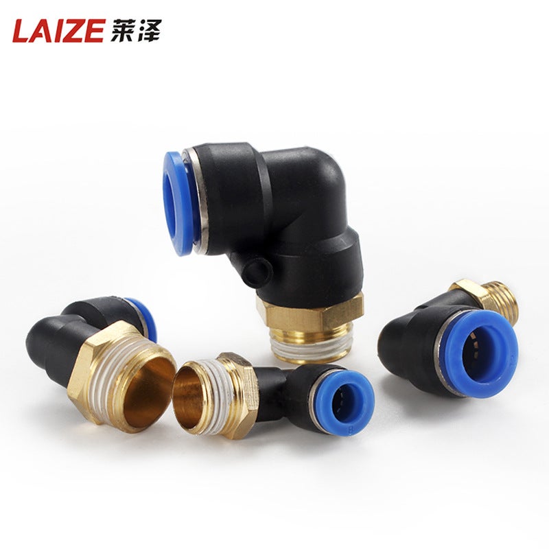 Pc Straight-Through Connector Trachea Quick Connector Pu Quick-Plug Pl Connector Air Pump Accessories Pneumatic Connector 4-Point Thread - Image 5