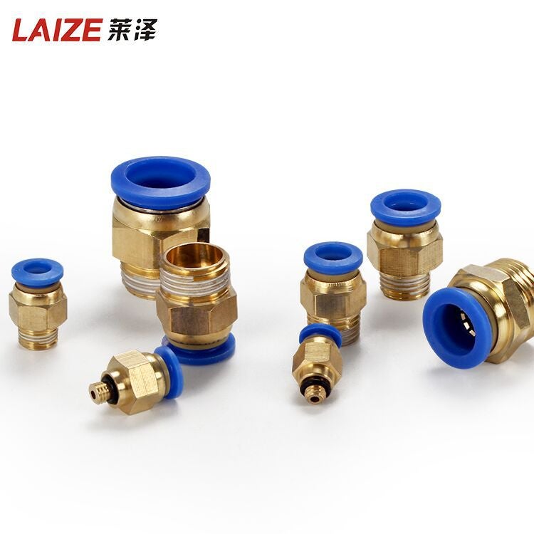 Pc Straight-Through Connector Trachea Quick Connector Pu Quick-Plug Pl Connector Air Pump Accessories Pneumatic Connector 4-Point Thread - Image 4