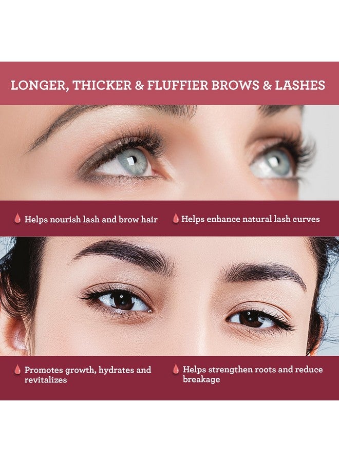 GuruNanda Natural Castor Oil Eyelash Enhance Serum with Rosemary Oil - Brush Applicator & 5 Pipettes, Helps Natural Hair Growth for Eyebrows & Beards, 2 Fl Oz - Image 2