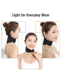 Generic Self-heating Tourmaline Neck Magnetic Therapy Belt Black  - Image 3
