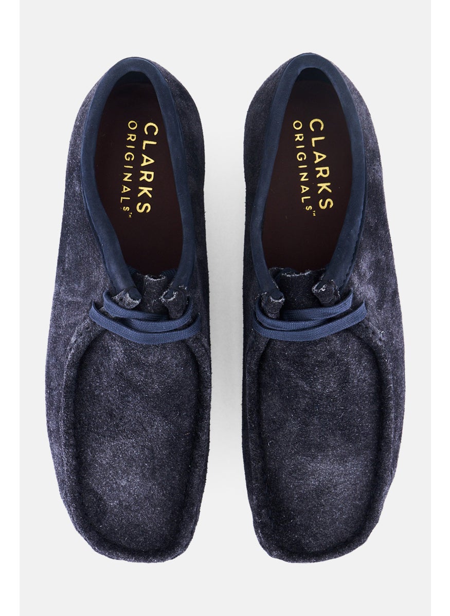 clarks Men Wallabee Lace Up Casual Shoes, Navy  - Image 3